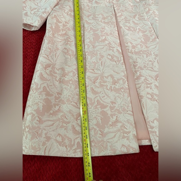 Kasper Women's Evening Coat Blazer Brocade Floral Pattern Size 18 Beaded Neck - Picture 8 of 16